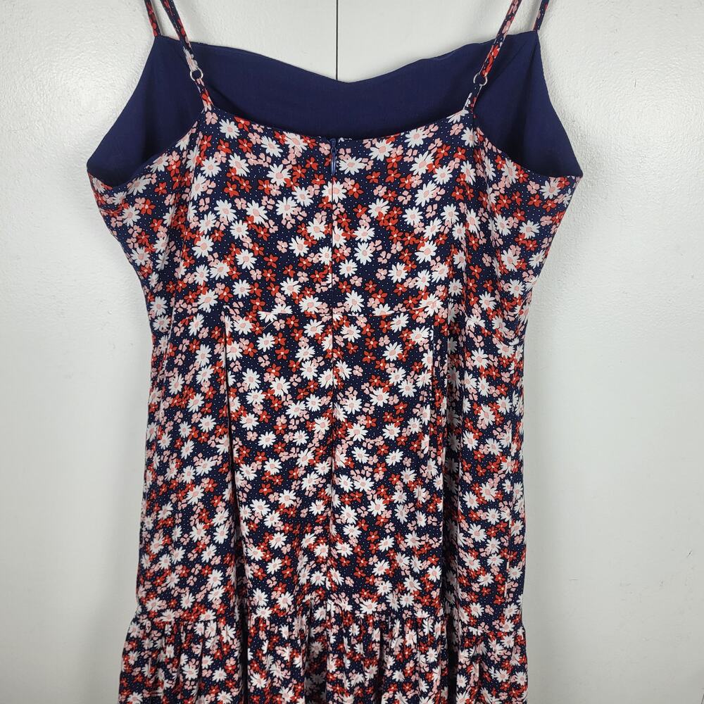 Boho Floral Tiered Maxi Dress Sweetheart Cut Out Cottagecore Romantic  | M - Picture 13 of 16